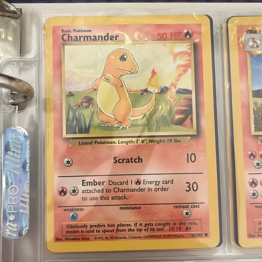 Charmander gen 1 card